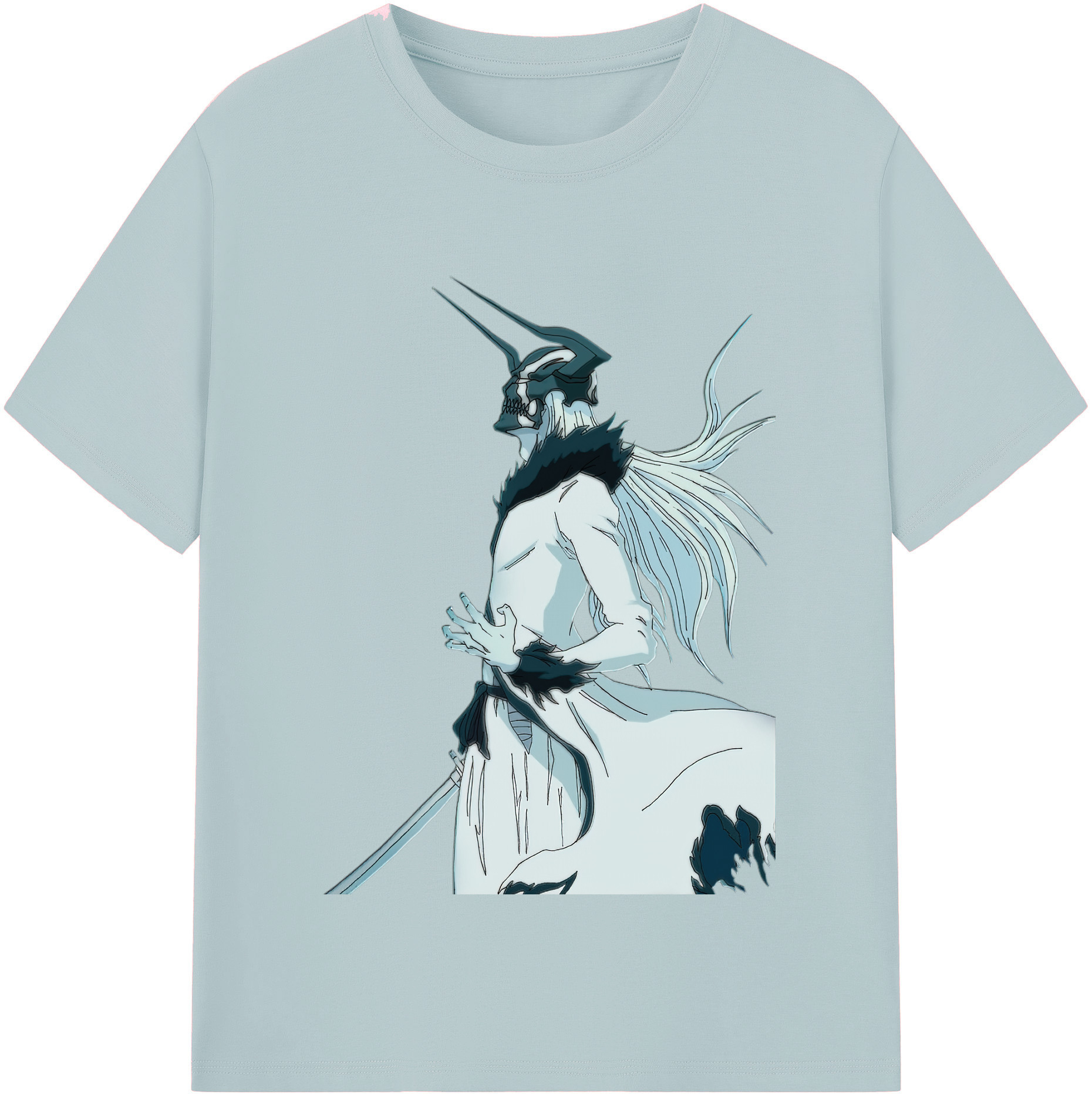 （画像用） ブリーチ 黒崎一護（くろさき いちご）BLEACH Kurosaki Ichigo 綿100％半袖Tシャツ（フロントプリント）